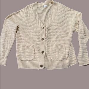 Sonoma Women's Beige Cardigan size xlSweater new with tags measurements in pics